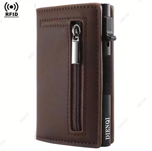Anti RFID Bank Credit Card Holder Men Wallet Luxury